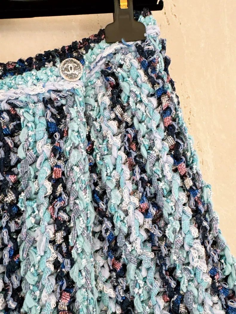 Chanel Chanel 23P spring and summer preview blue colourful stripe Size 25" / US 0 / IT 36 - 4 Thumbnail