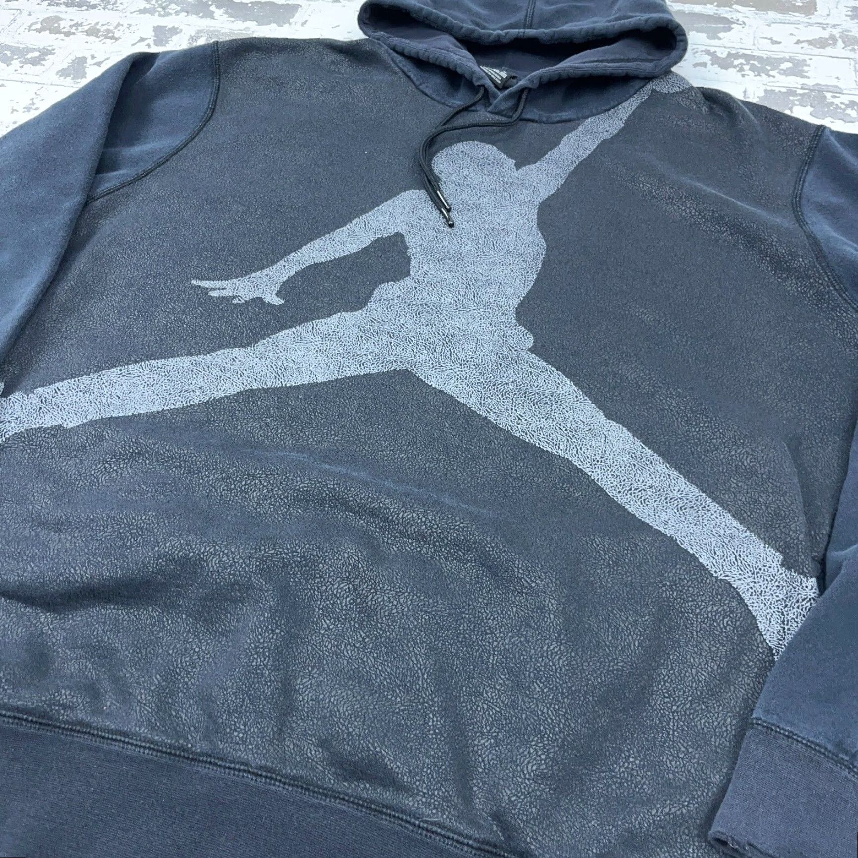 Jordan Brand Jordan Hoodie Men XXL Black Sweatshirt Jump Man AOP All Over Faded Retro Size US XXL / EU 58 / 5 - 4 Thumbnail