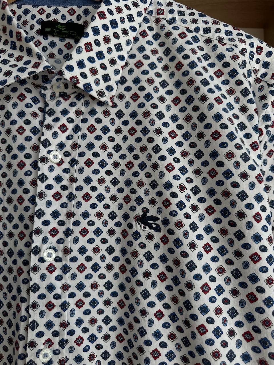 Etro × Vintage Vintage Mens Etro Italy Floral Print Button-Up Shirt Size US M / EU 48-50 / 2 - 8 Thumbnail