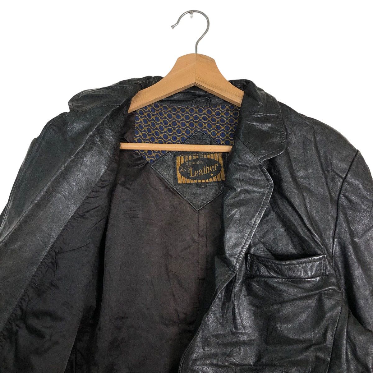 Genuine Leather 🔥90’s Garments Genuine Leather Jacket Double Breast Japan Size US L / EU 52-54 / 3 - 10 Thumbnail