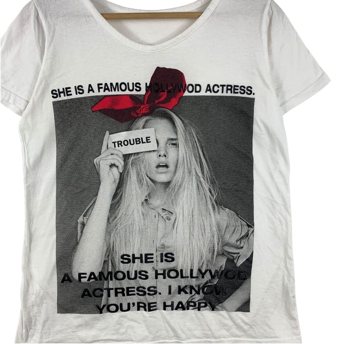 Vintage FOTOFOLIO ANDREJA PEJIC Hollywood Photograph Tee Shirt Size S / US 4 / IT 40 - 3 Thumbnail