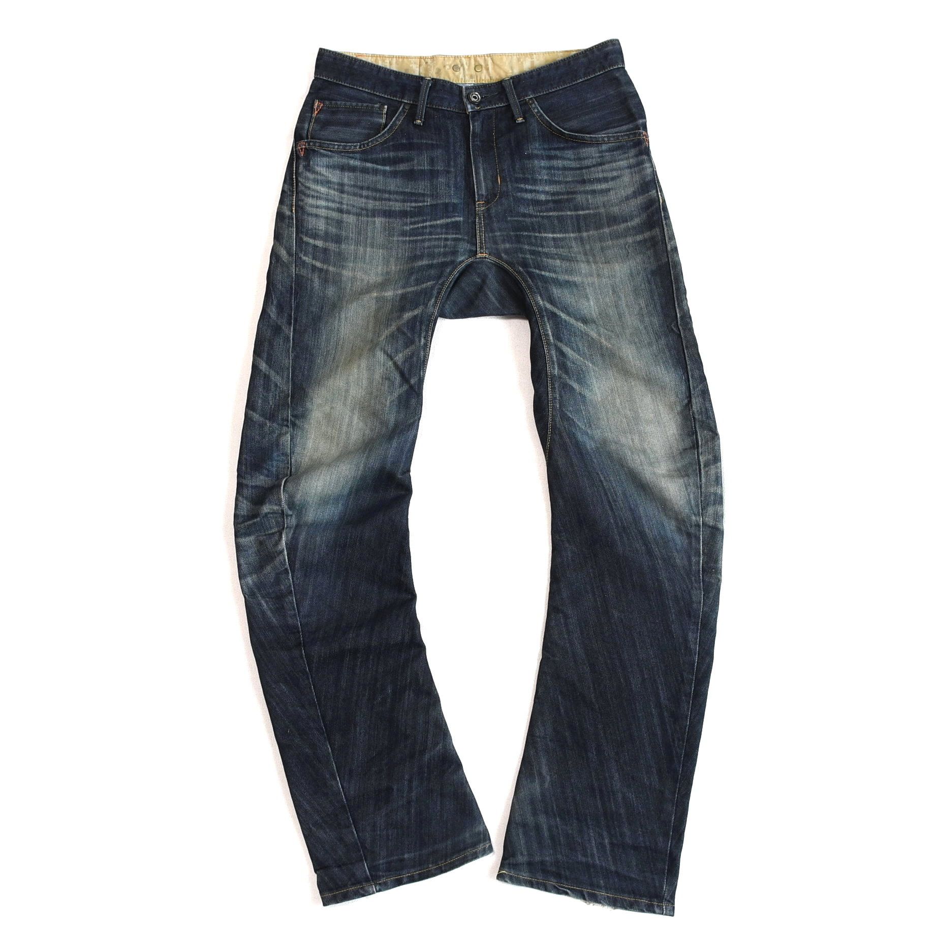 Edwin × Hysteric Glamour × Japanese Brand Edwin Distressed three-dimensional cut denim pants Size US 30 / EU 46 - 1 Thumbnail