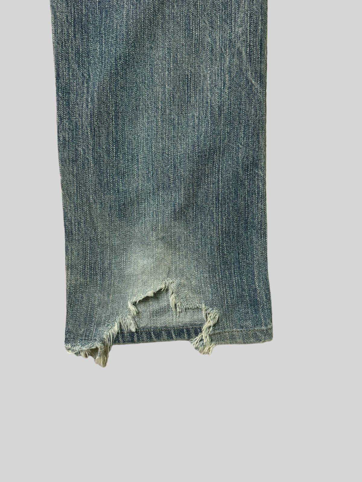Edwin × Japanese Brand Vintage Japanese Edwin 505Bxx Selvedge Distressed Jeans Size US 33 - 16 Thumbnail