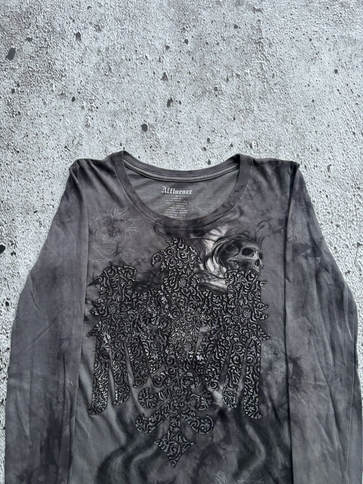 If Six Was Nine Y2k Affluence Skull Ifsix Punk Style Longsleeve Size US S / EU 44-46 / 1 - 6 Thumbnail