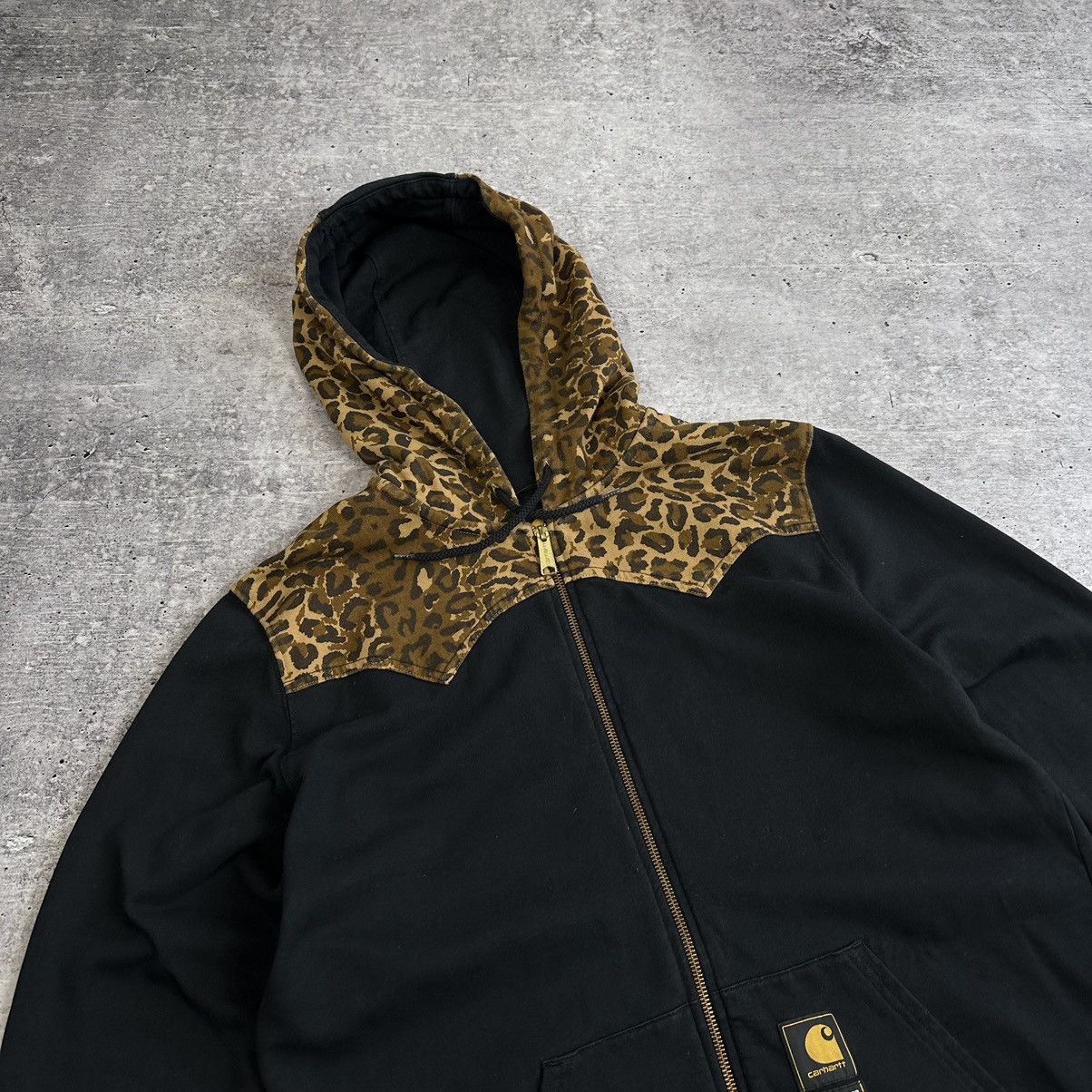 Carhartt × Neighborhood Carhartt Neighbourhood Leopard Hooded Zip Hoodie Size US XL / EU 56 / 4 - 2 Thumbnail