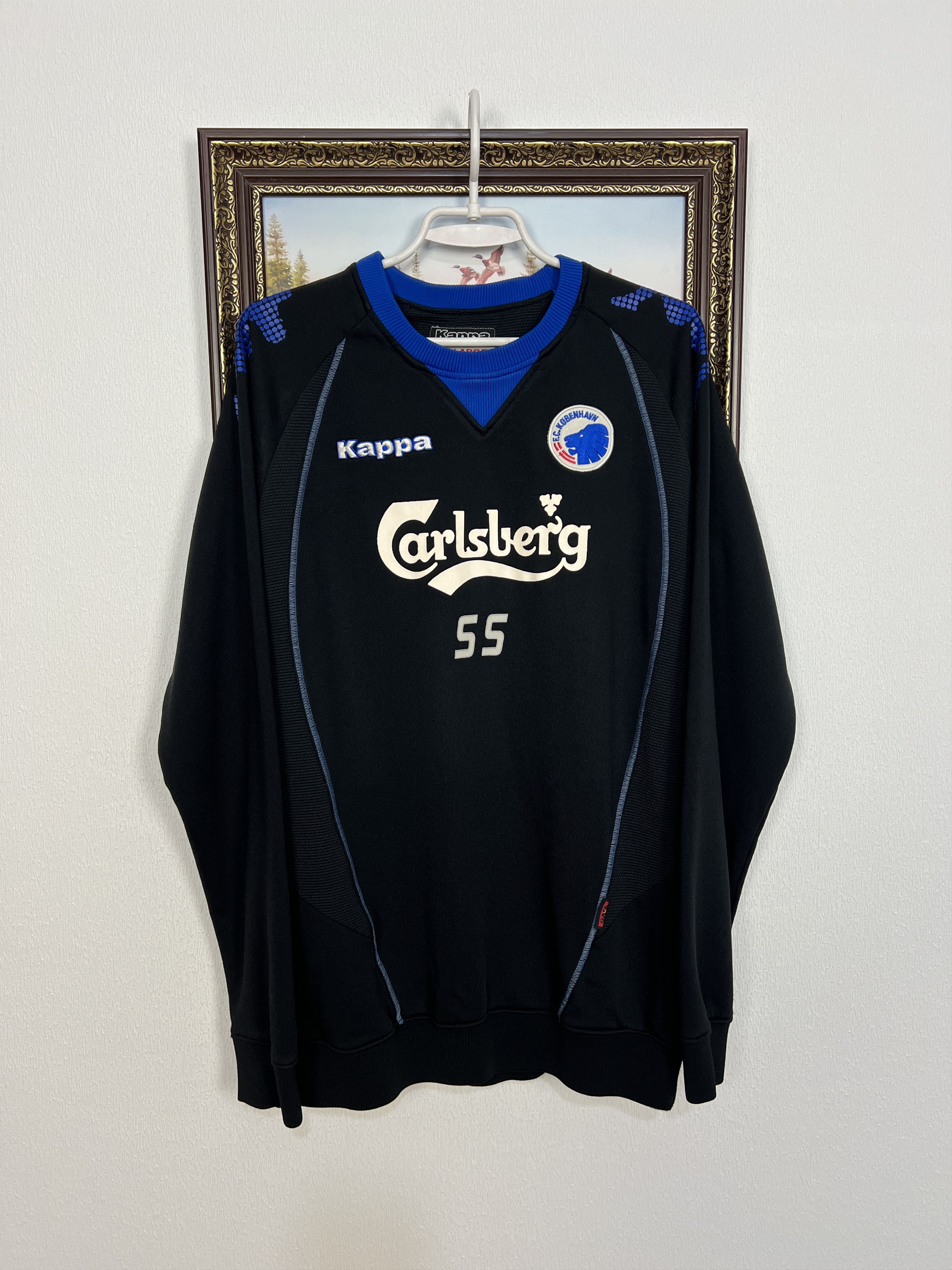 Kappa Copenhagen Football Sweatshirt Soccer Player Issue Jacket Size US XXL / EU 58 / 5 - 1 Thumbnail