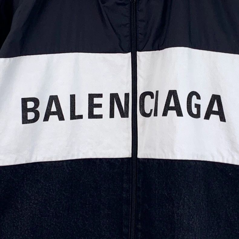 Balenciaga Balenciaga size 36 Color-block logo printed cotton lapel l Size US XS / EU 42 / 0 - 4 Thumbnail