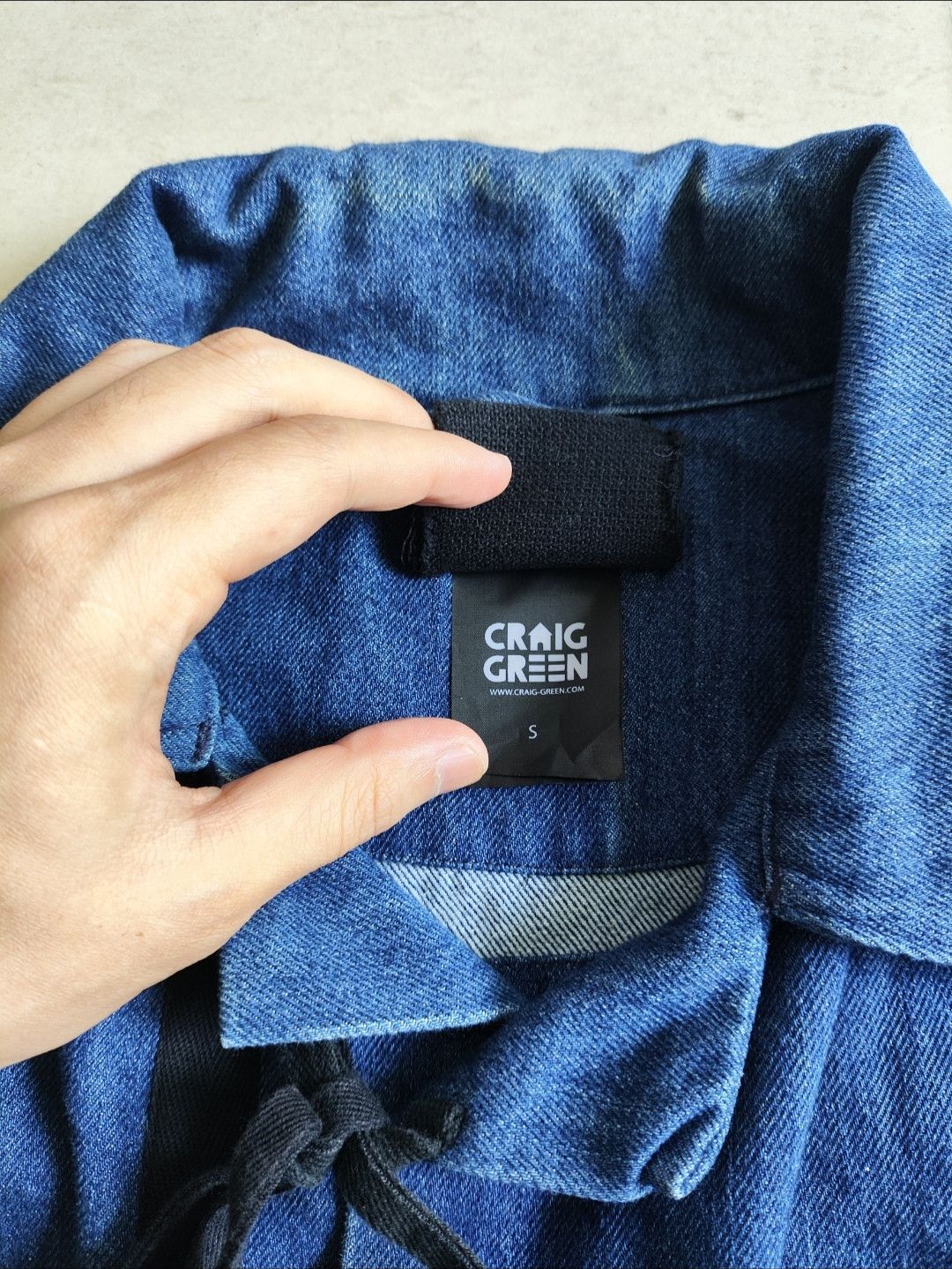 Craig Green SS15 Runway Tied Denim Jacket Size US S / EU 44-46 / 1 - 4 Thumbnail