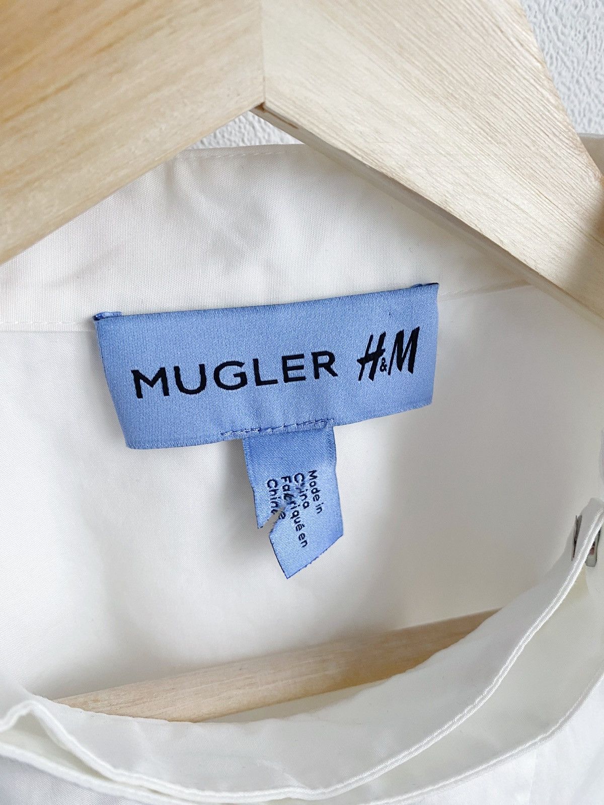 Mugler Mugler x H&M Double-breasted Poplin Shirt Size XL Size US XL / EU 56 / 4 - 12 Thumbnail