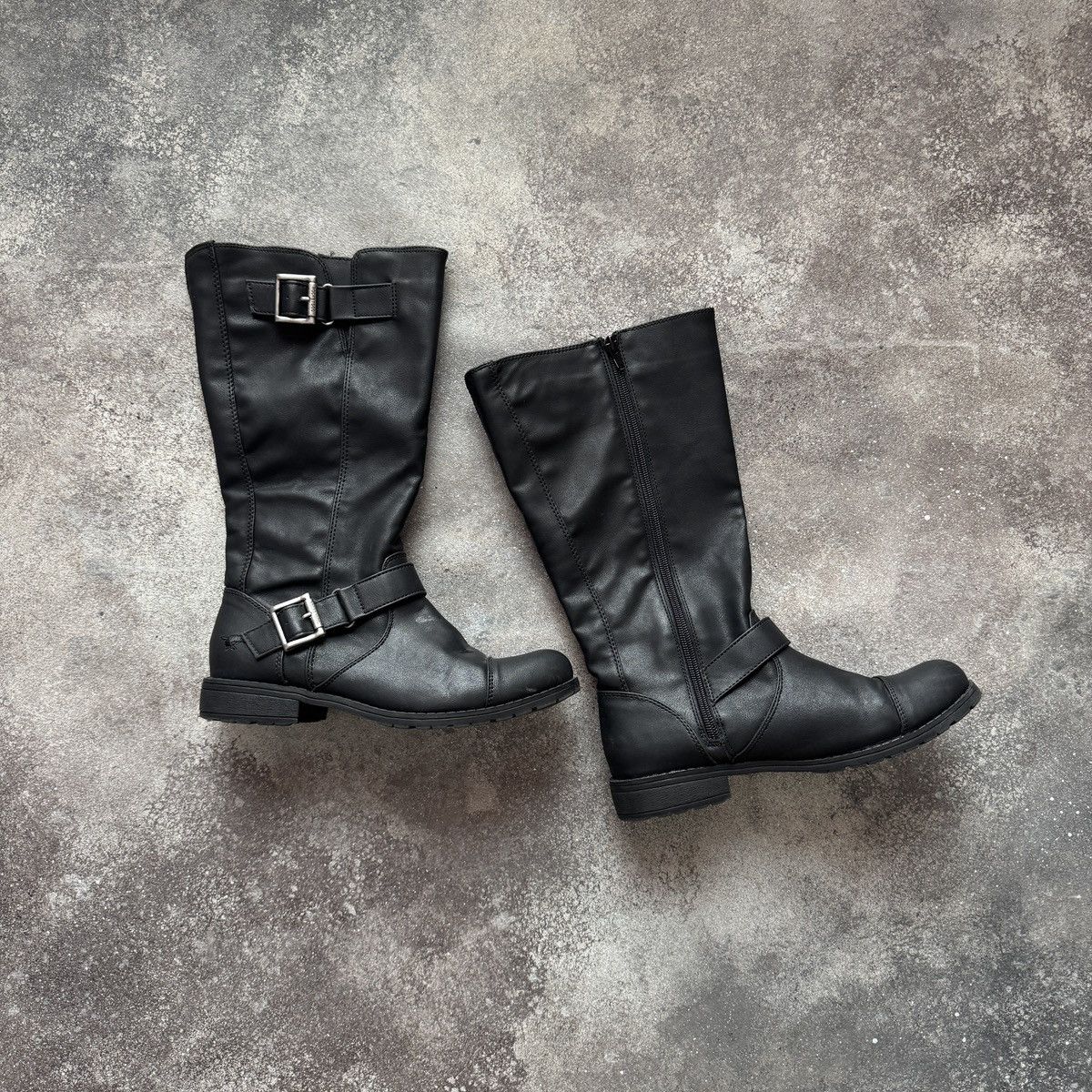 If Six Was Nine Avant Garde Vintage Strap Details Faux Leather Boots Size US 8 / IT 38 - 7 Thumbnail