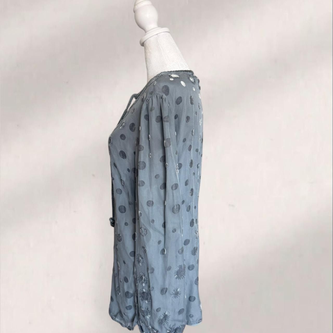 Tory Burch Tory Burch blue sheer blouse Size M / US 6-8 / IT 42-44 - 6 Thumbnail