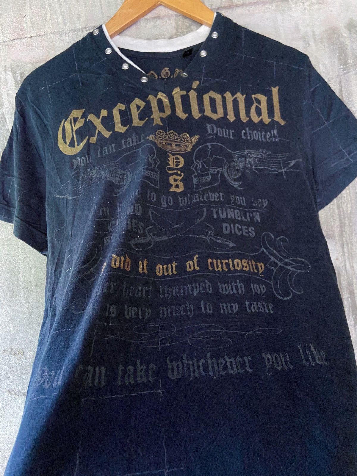 Beauty Beast × Hysteric Glamour × Japanese Brand EXCEPTIONAL I DID IT OUT OF CURIOSITY PUNK TEE Size US M / EU 48-50 / 2 - 6 Thumbnail
