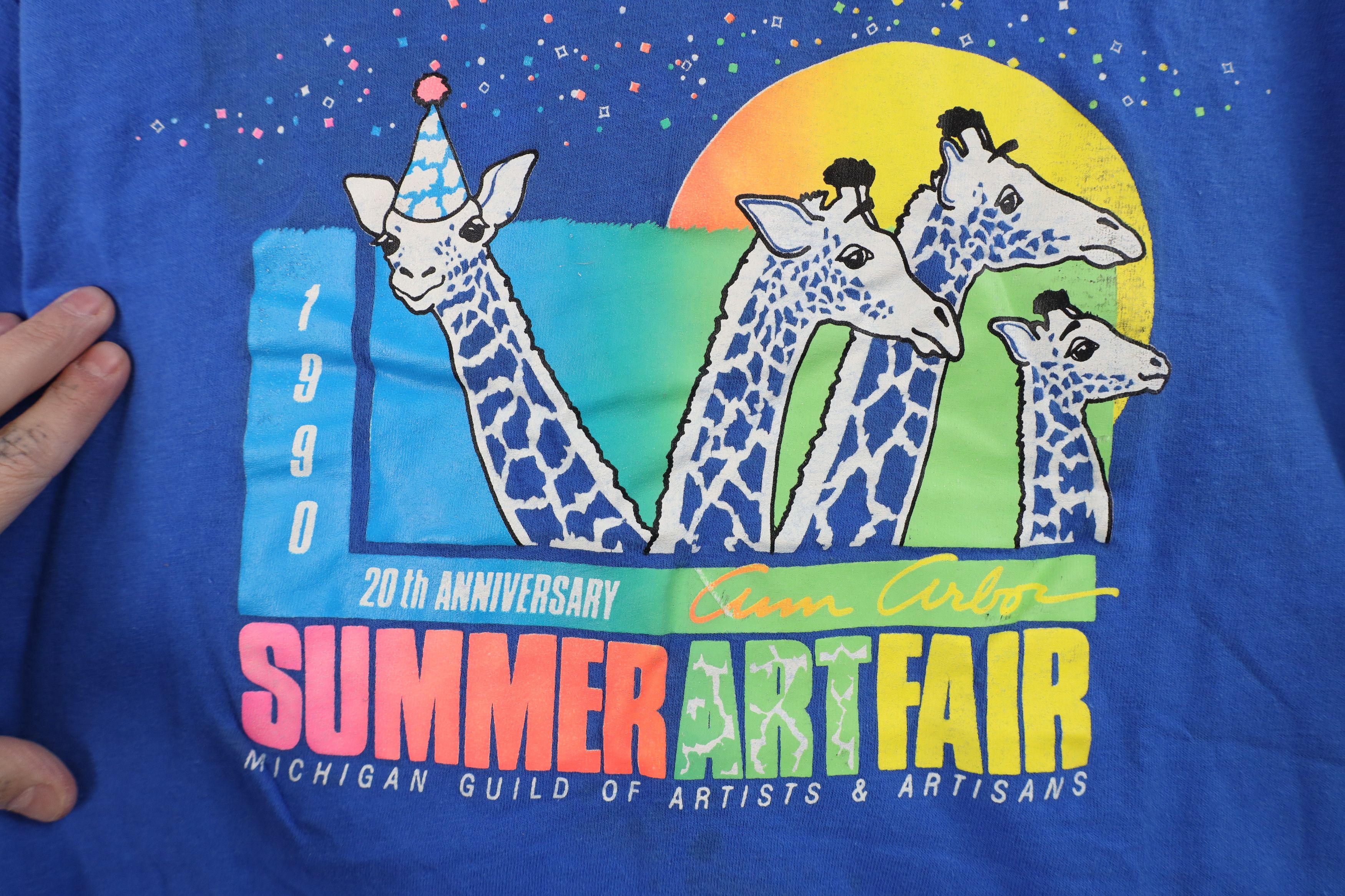 Vintage Vintage 90s 20th Anniversary Ann Arbor Art Fair T-Shirt USA Size US L / EU 52-54 / 3 - 4 Thumbnail