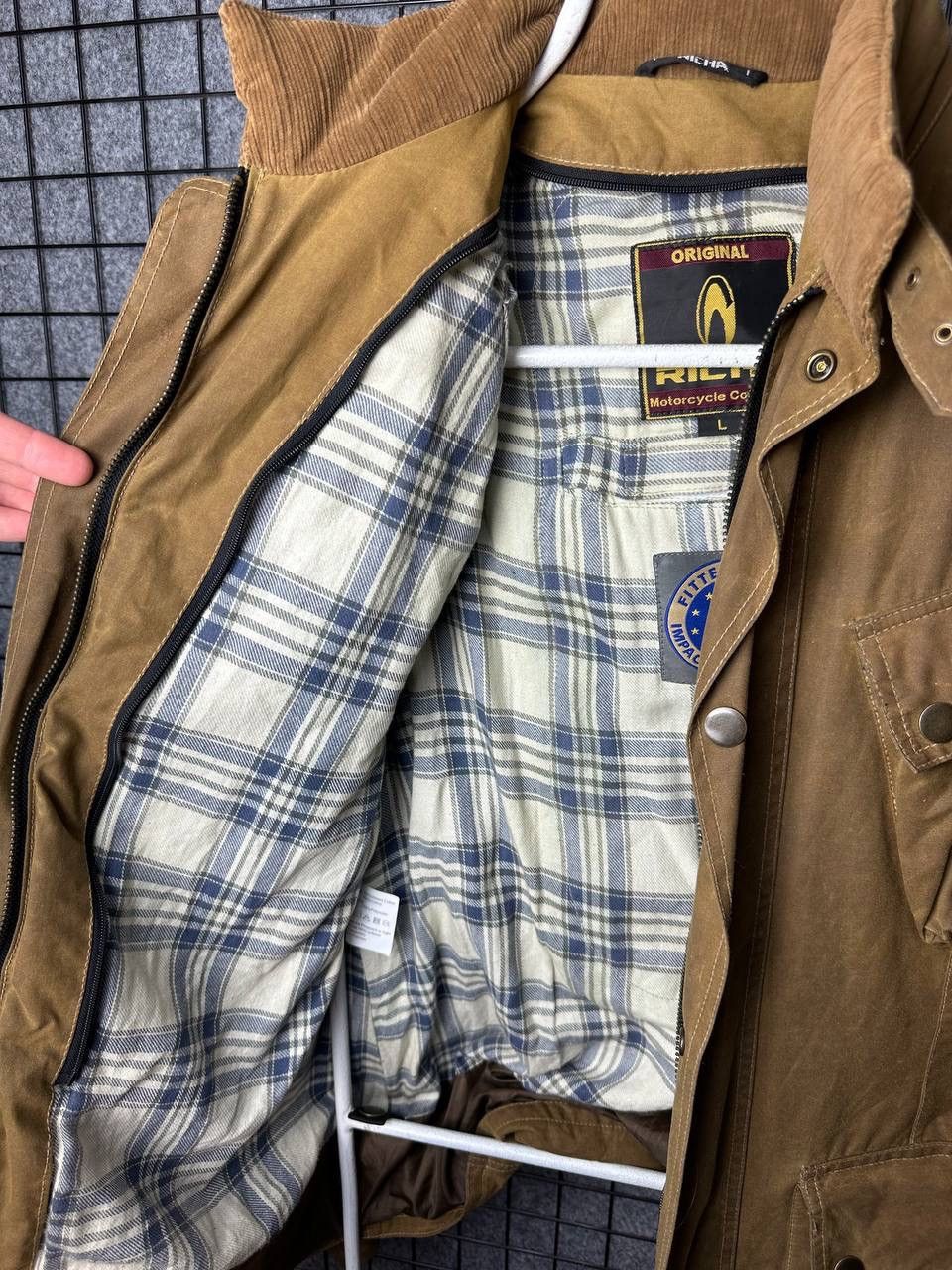 Vintage Vintage Richa Motorcycles Waxed jacket size Large Size US L / EU 52-54 / 3 - 6 Thumbnail