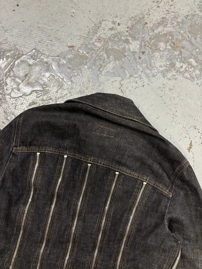 Dolce & Gabbana AW2003 Dolce & Gabbana Black Denim Multi-Zip Jacket and Jeans Set Size M / US 6-8 / IT 42-44 - 13 Thumbnail