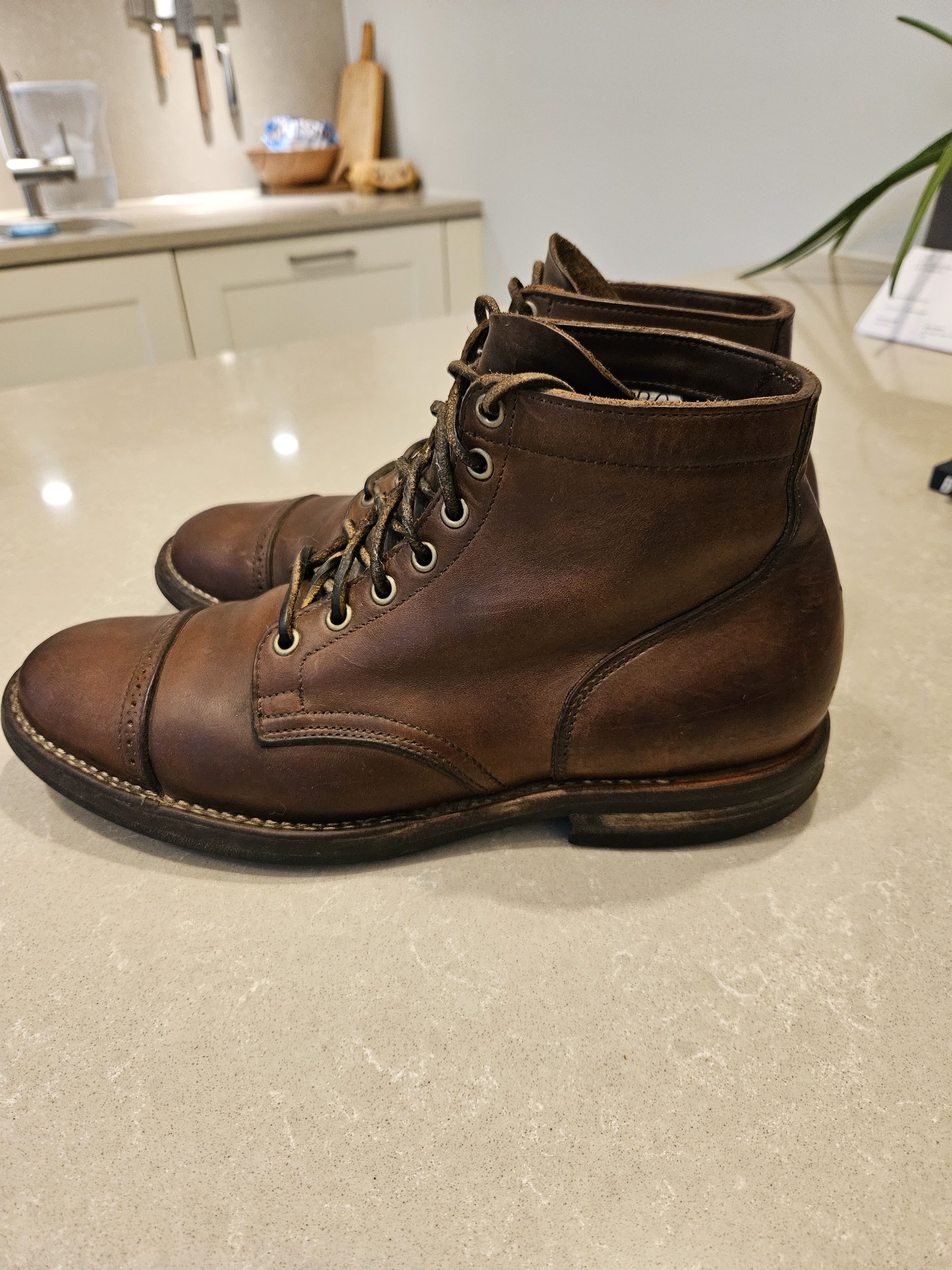 Viberg Viberg Service Boots - Horween Natural Leather 8.5 Size US 8.5 / EU 41-42 - 3 Thumbnail