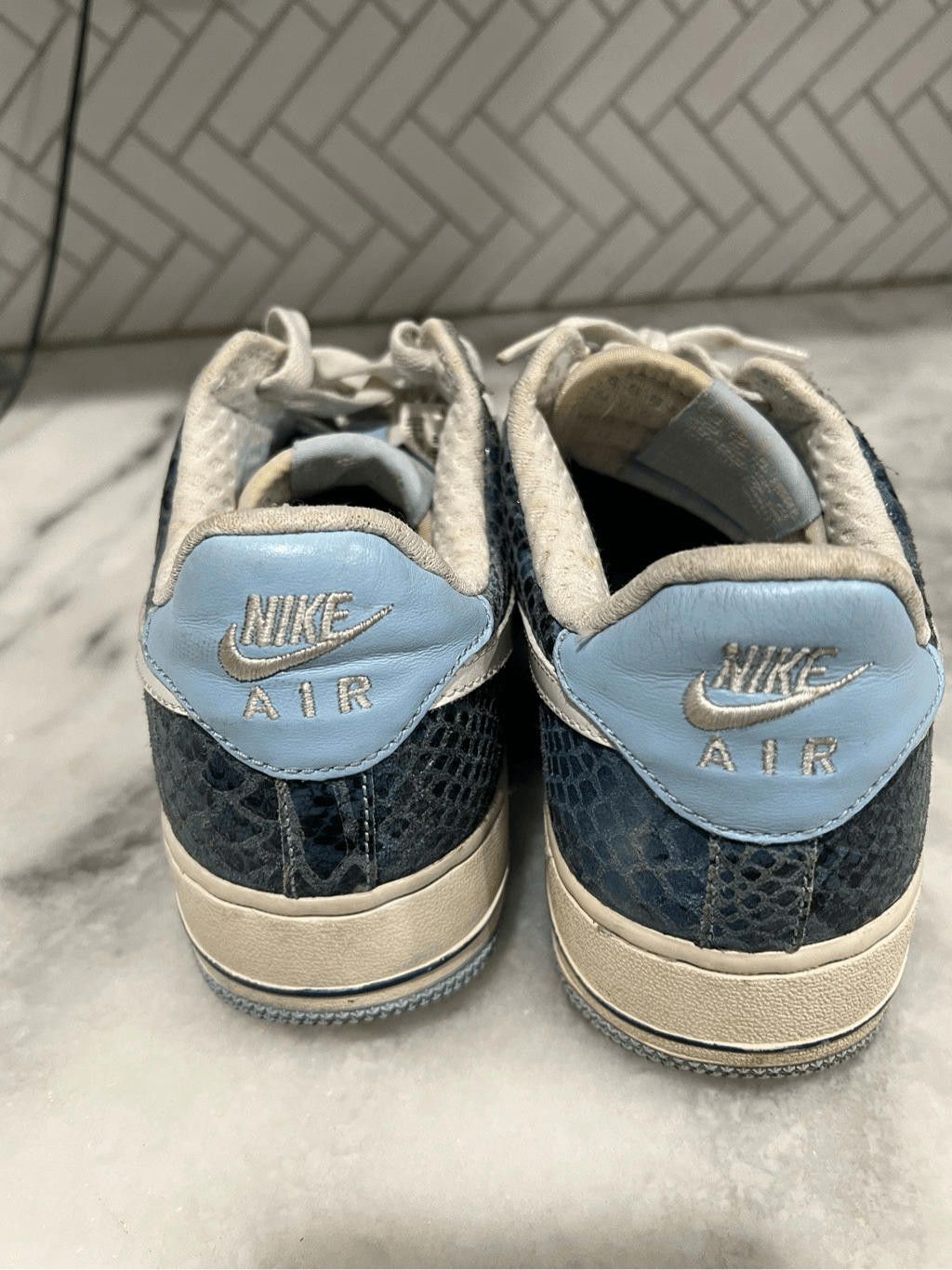 Nike Nike Air Force 1 Premium Blue - 309439-411 size 7.5 Size US 7.5 / IT 37.5 - 5 Thumbnail
