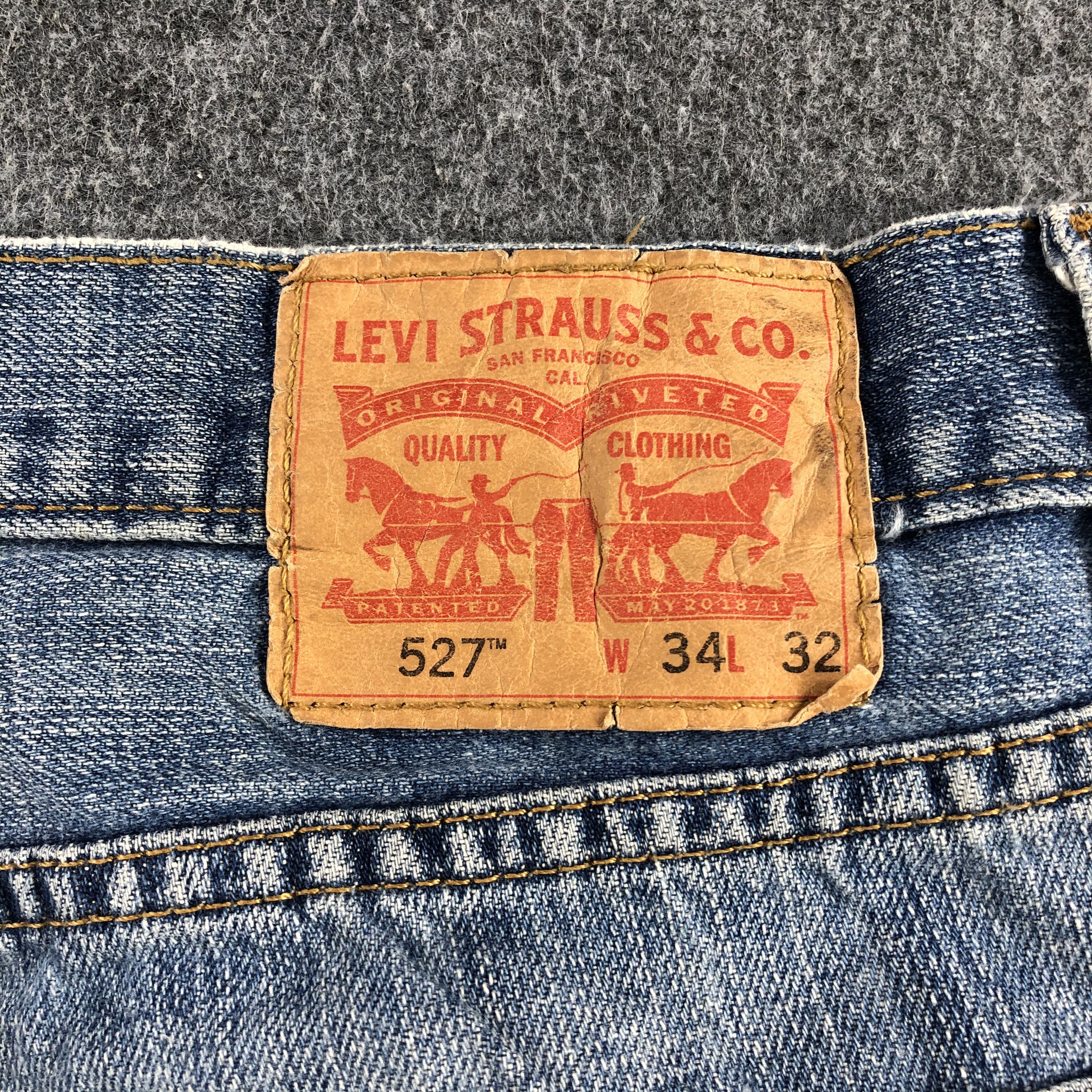 Levi's Vintage Light Wash Levis 527 Jeans-J1672 Size US 35 - 5 Thumbnail