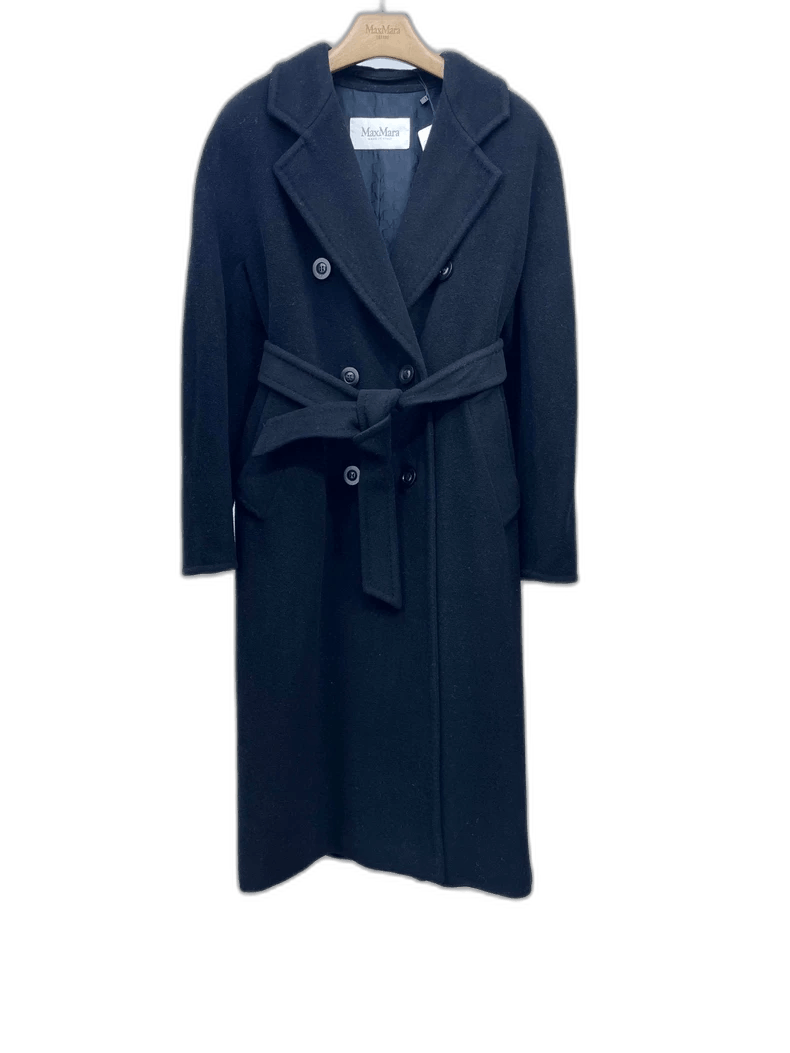 Max Mara Maxmara Black Cashmere Long Coat Size M / US 6-8 / IT 42-44 - 1 Thumbnail