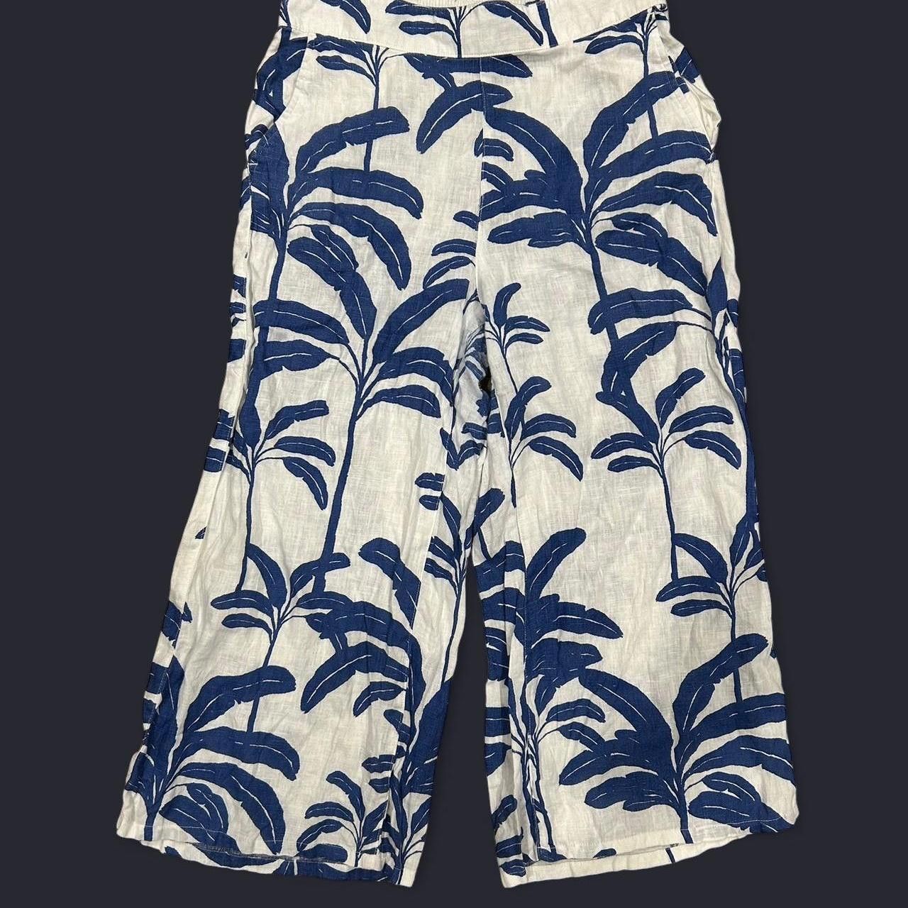Elie Tahari Elie Tahari Women's Blue and Multi Trousers Size 40" / US 18 - 1 Thumbnail