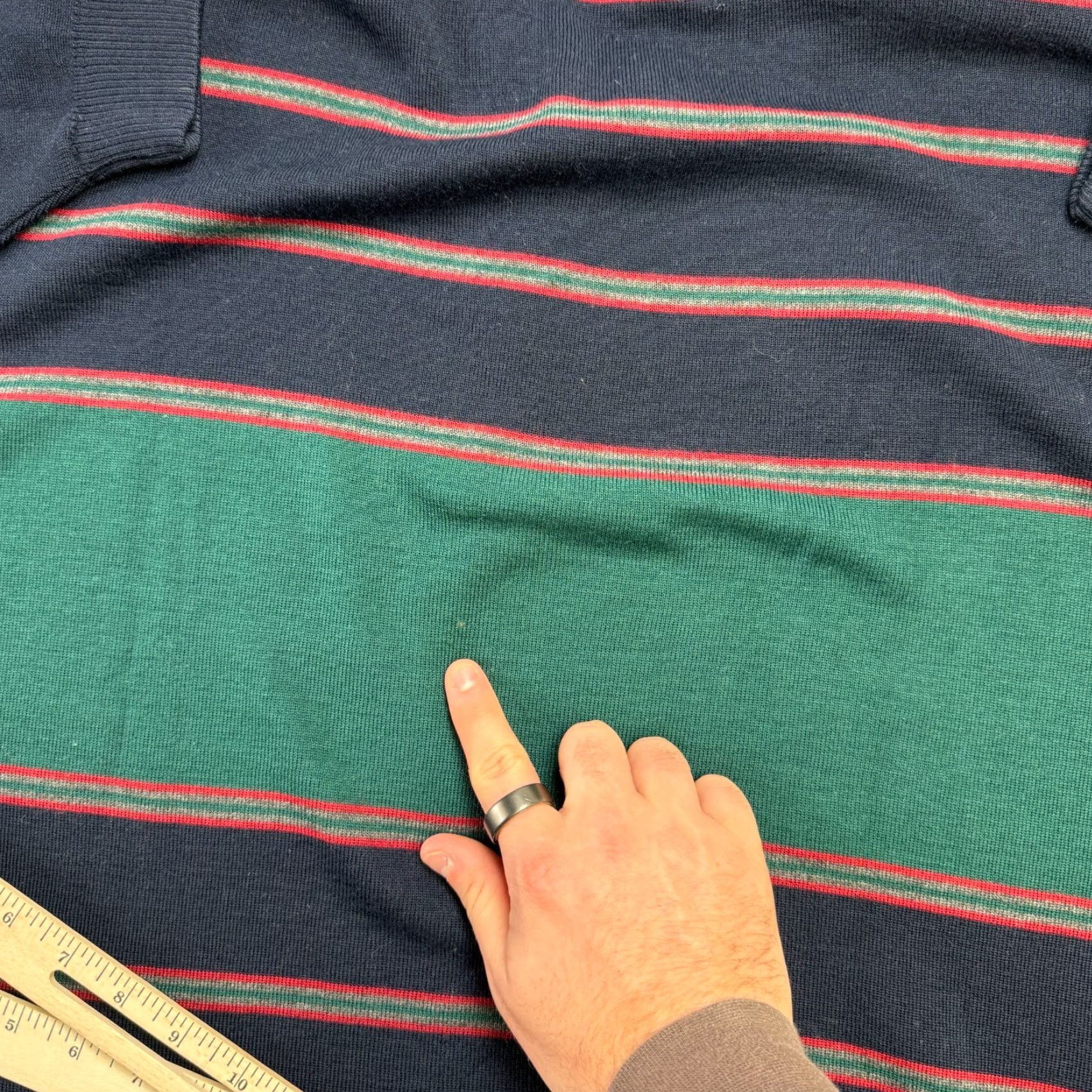 Vintage VINTAGE State of Art Sweater Shirt Men M Navy Striped Knit Pullover Crew Neck Wool Acrylic Knit Reg Regular Fall Winter Spring Mens Size US M / EU 48-50 / 2 - 5 Thumbnail