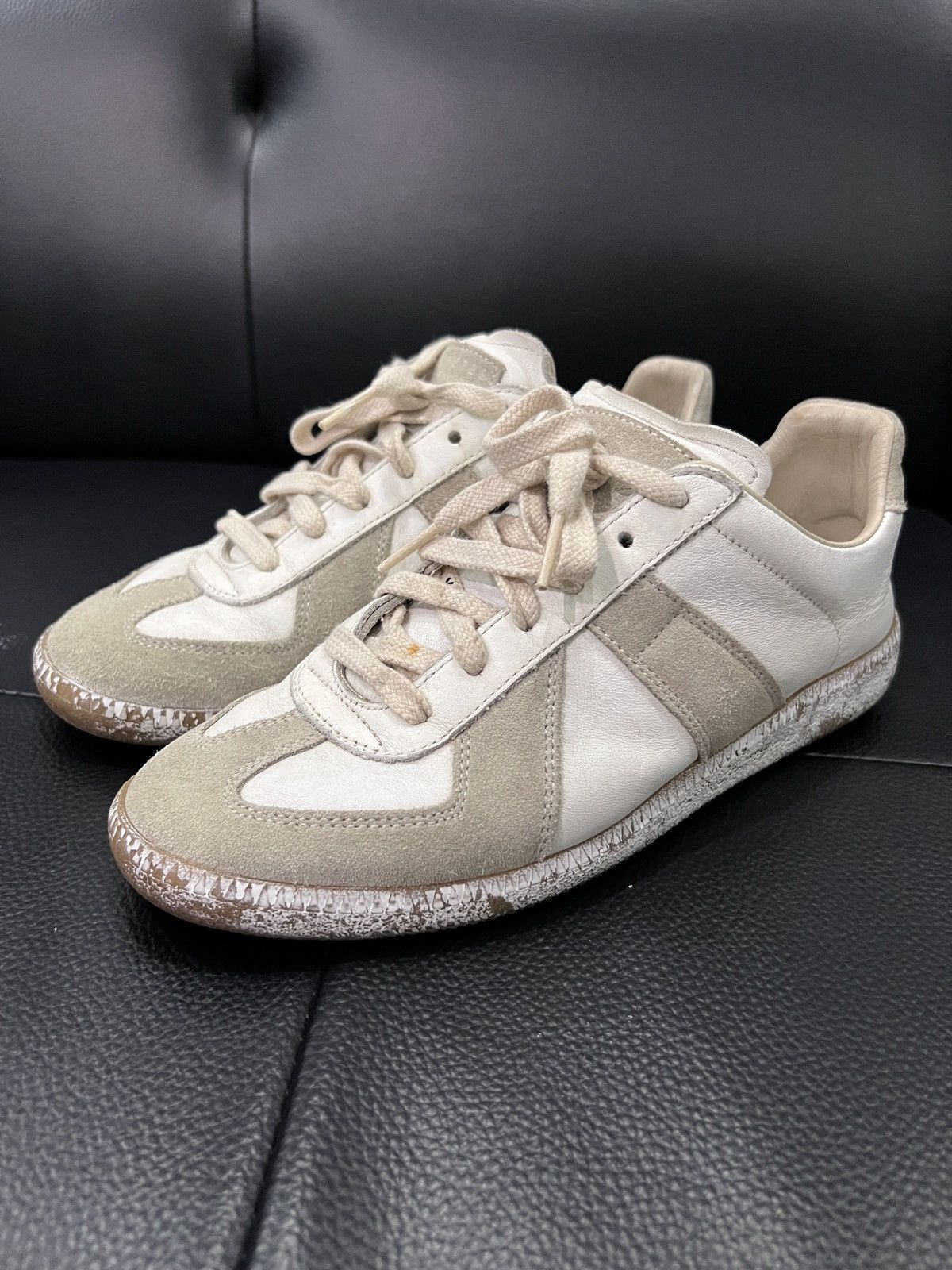Maison Margiela Maison Margiela Paint Splatter Replica Sneakers Size US 6.5 / IT 36.5 - 1 Thumbnail