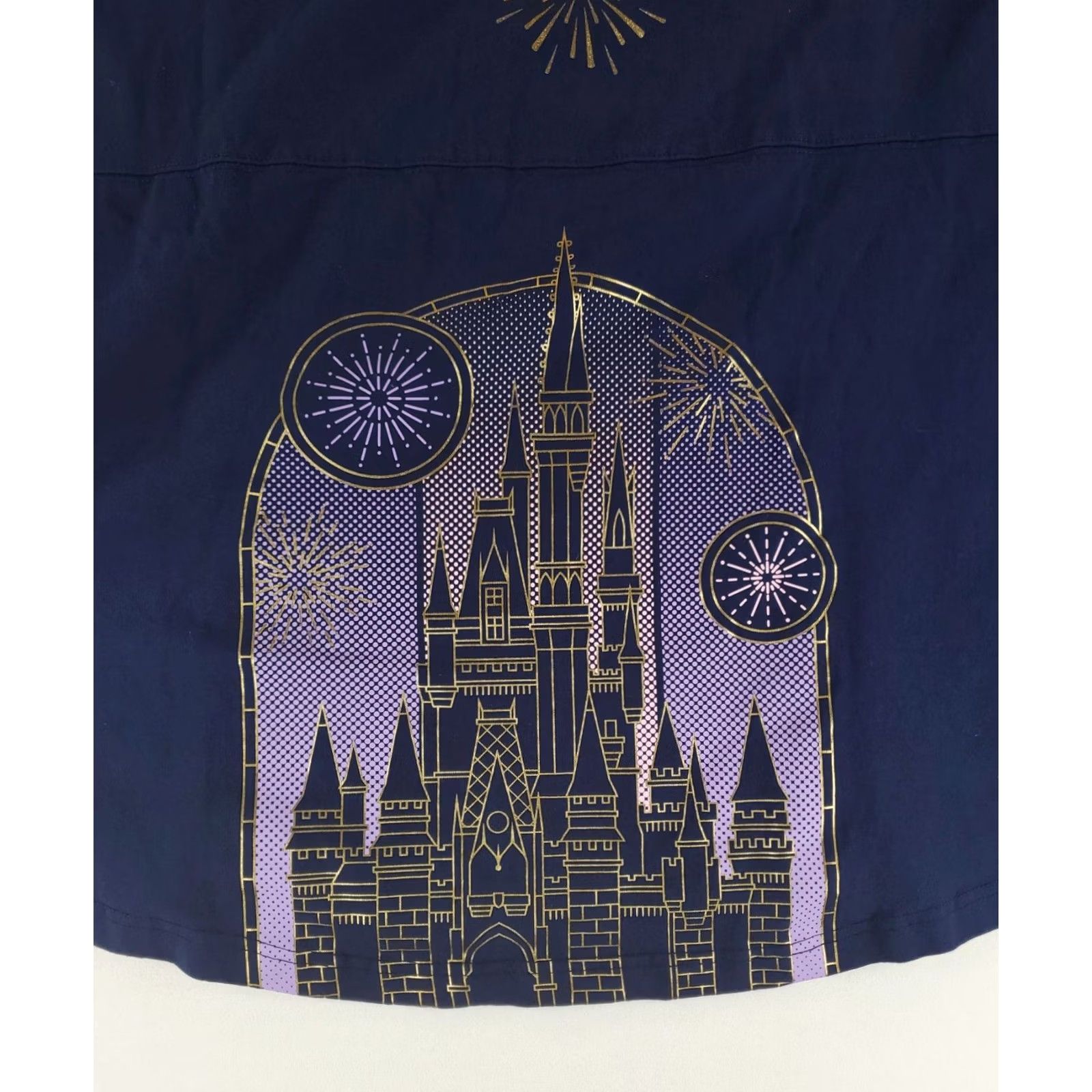 Disney Walt Disney World Spirit Jersey Blue Long Sleeve Cinderella Castle Mens XL Size US XL / EU 56 / 4 - 6 Thumbnail