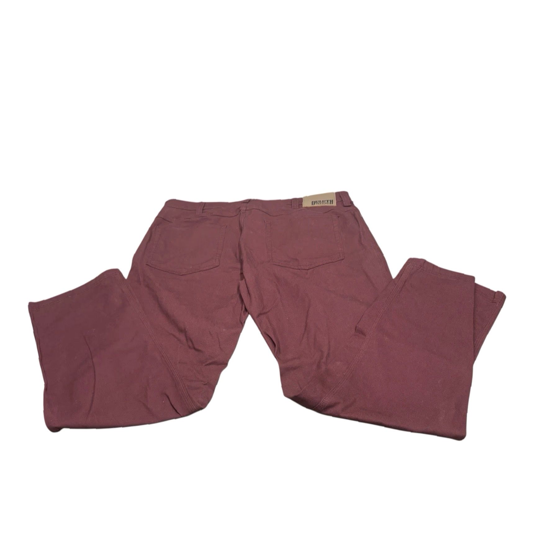 Duluth Trading Company Duluth Trading Company Flex Fire Hose Pant Slim Fit 38 X 30 Burgundy Red Straight Leg Workwear Casual 5-Pocket Mens Pants Size US 38 / EU 54 - 3 Thumbnail