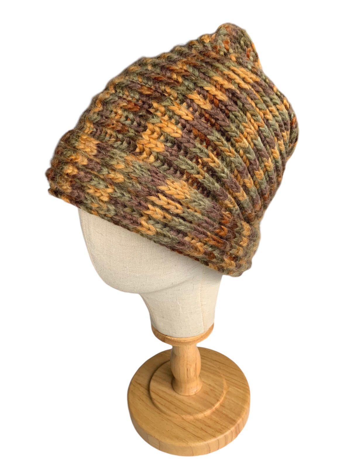 Japanese Brand × Kapital × Vintage Multicolour Crochet knit Wool Rare Hairy long Beanie hats Size ONE SIZE - 6 Thumbnail