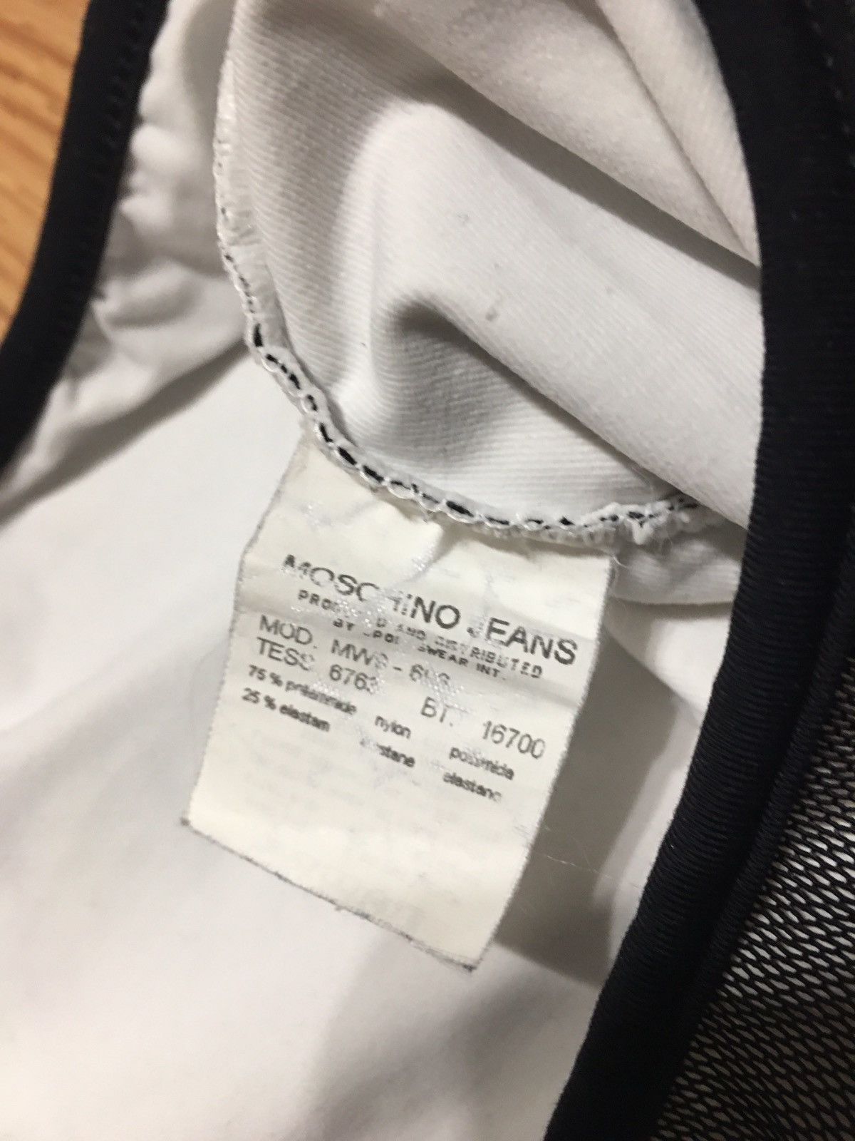 Moschino × Vintage 1990s Vintage MOSCHINO “Beauty Comes from Within” Mesh Skirt Size 32" / US 10 / IT 46 - 10 Thumbnail