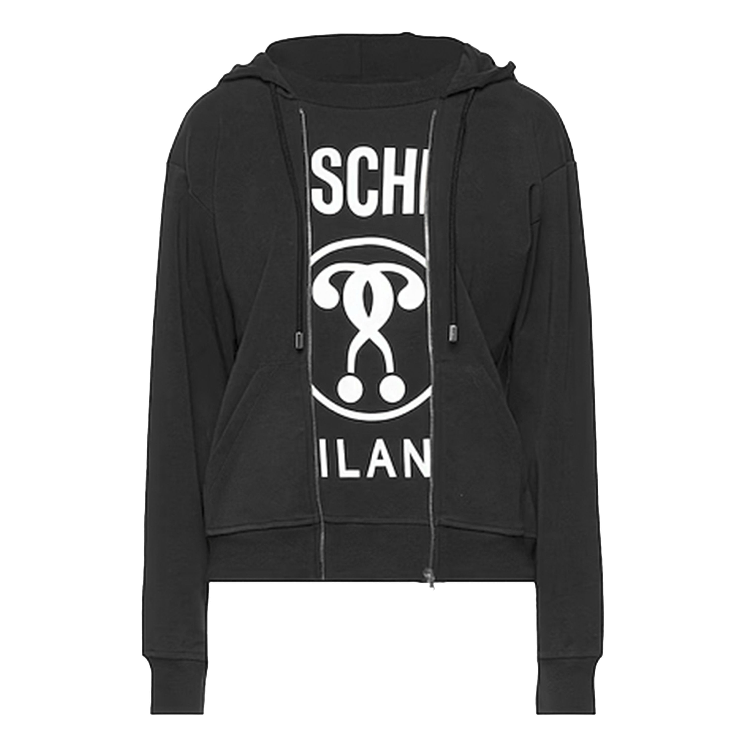 Moschino Moschino Trompe L'oeil Black Hoodie Size S / US 4 / IT 40 - 1 Thumbnail