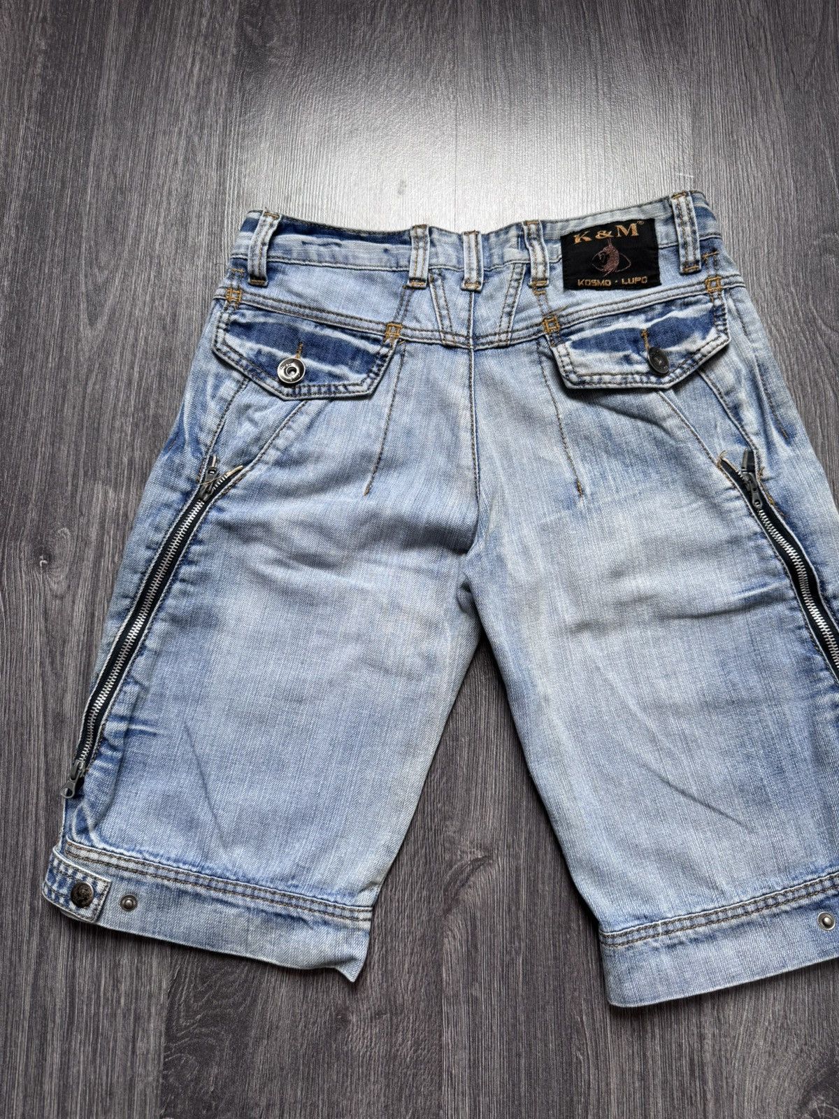 Japanese Brand × Vintage Y2K Vintage Japanese Kosmo Lupo Avantgarde Shorts Size US 30 / EU 46 - 8 Thumbnail