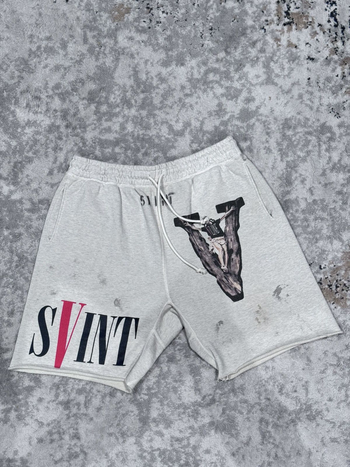 Saint Michael Vlone X Saint Michael Sweat-shorts | Grailed