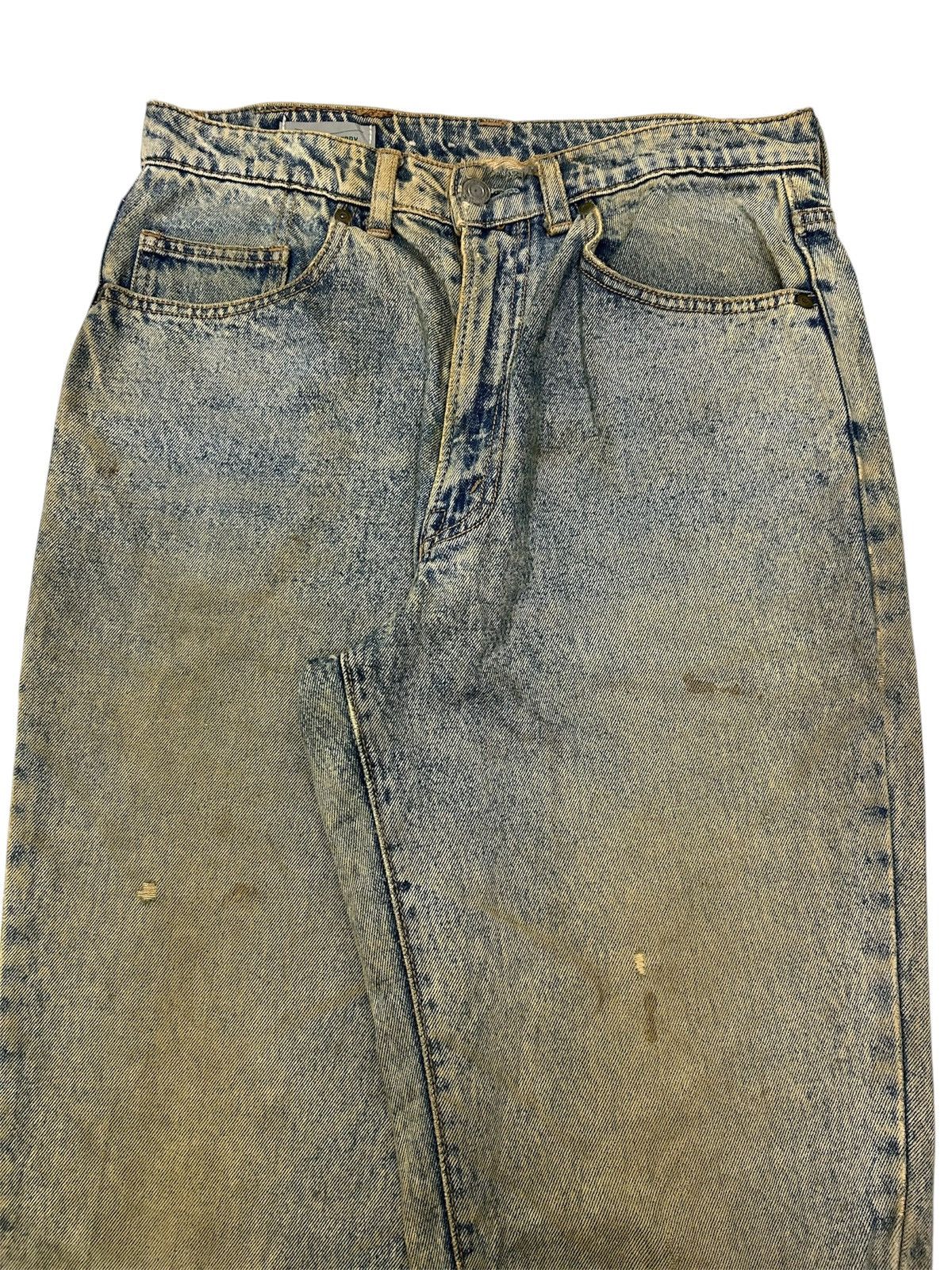 Japanese Brand Vintage Japanese Mud wash Distressed Tapered Jeans Size US 30 / EU 46 - 4 Thumbnail