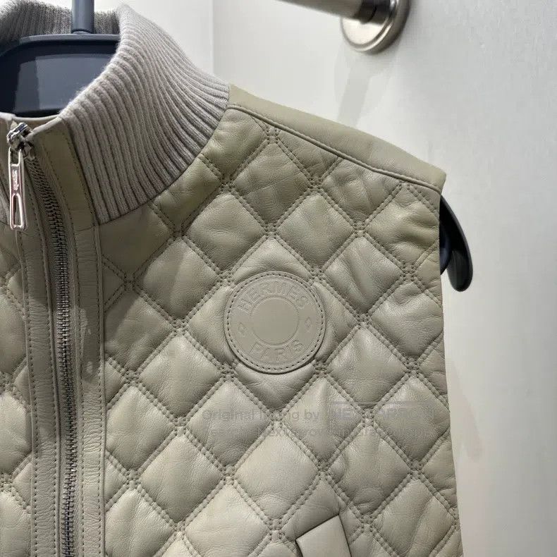 Hermes Hermes Leather Button Belted Jacket Size XS / US 0-2 / IT 36-38 - 6 Thumbnail