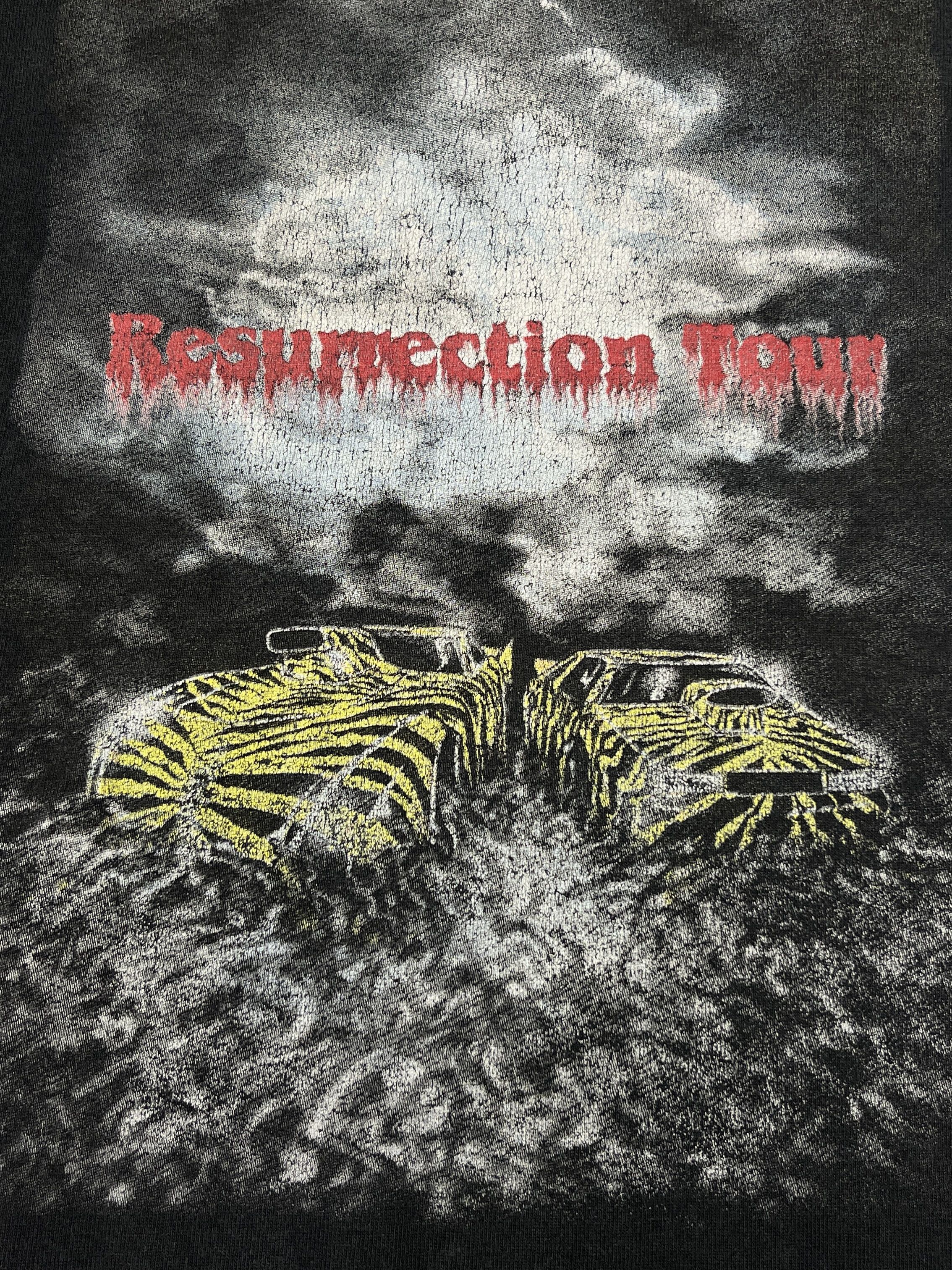 Vintage 1990s KATH BROS. DRAG RACING RESURRECTION TOUR TEE - № 983 Size US XXL / EU 58 / 5 - 3 Thumbnail