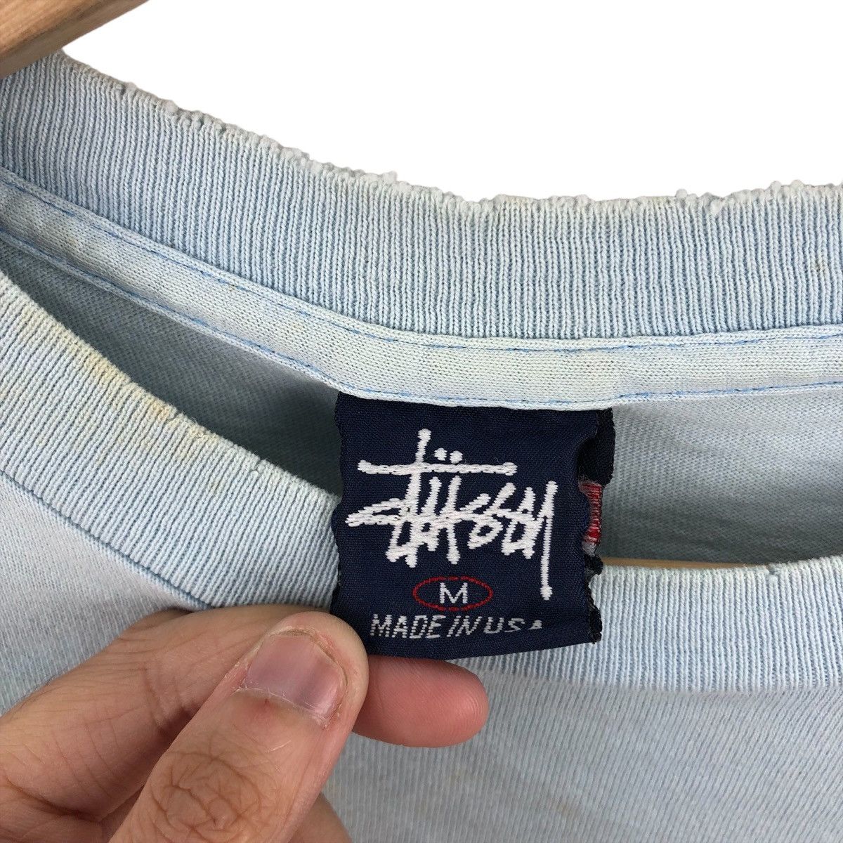 Stussy Vintage 90s Distressed Faded OLD STUSSY T-Shirt Size US M / EU 48-50 / 2 - 7 Thumbnail