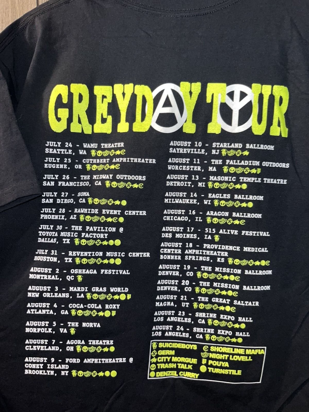 G59 Records $uicideboy$ GREYDAY Tour Tee | RARE LARGE Size US L / EU 52-54 / 3 - 5 Thumbnail