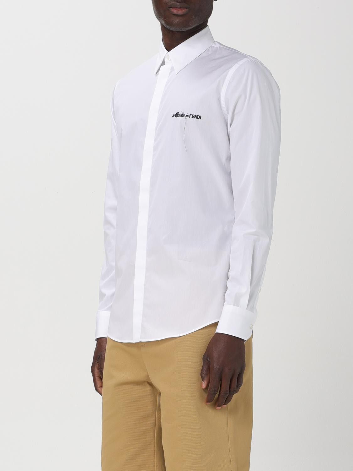 Fendi o1B3y1r0326 Shirt in White Size US XL / EU 56 / 4 - 3 Thumbnail