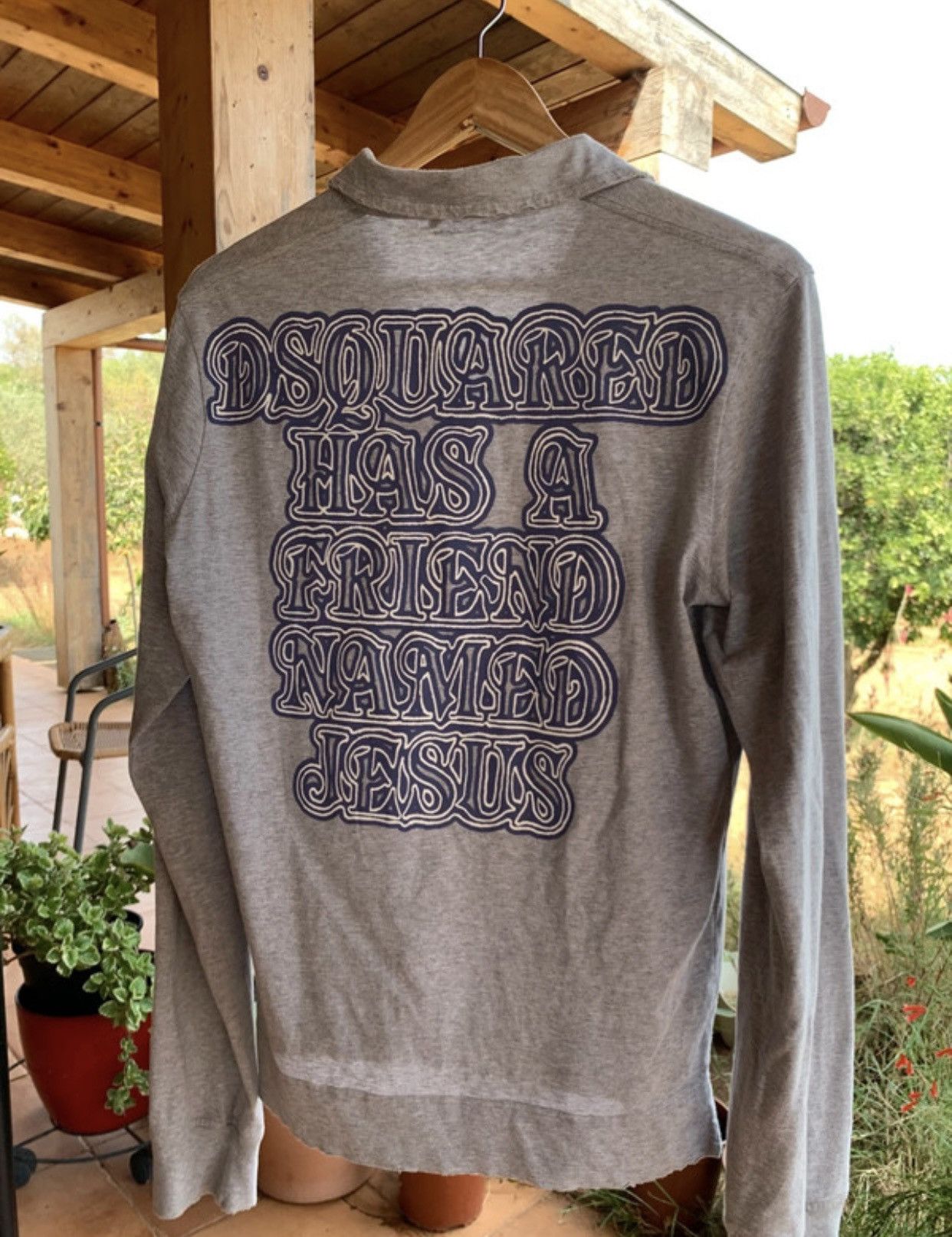 Dsquared2 Long Sleeves Tee Dsquared2 Jesus Runway Piece Size US L / EU 52-54 / 3 - 1 Thumbnail