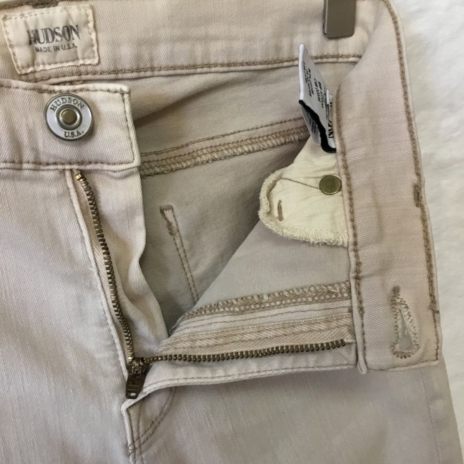 Hudson Hudson Beige Skinny Jeans Size 27" / US 4 / IT 40 - 5 Thumbnail