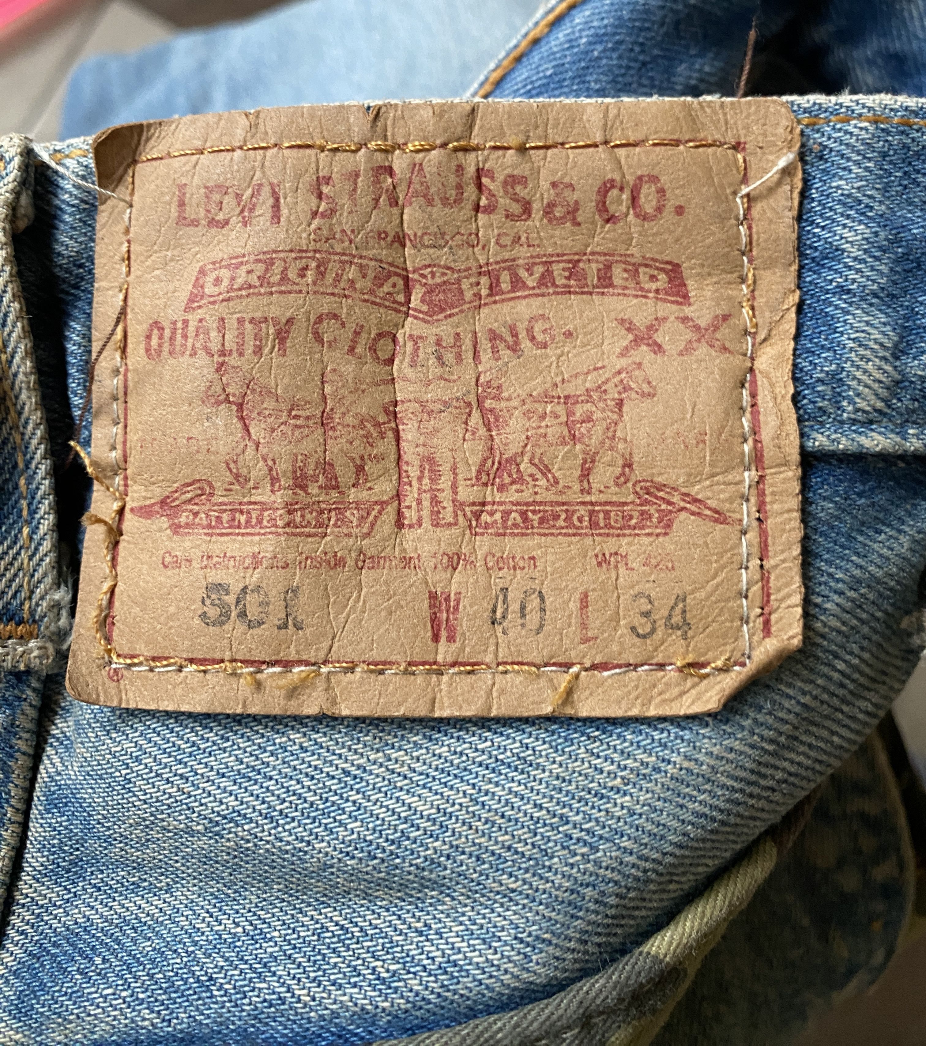 Levi's VINTAGE LEVIS 501 X CAMO JEANS Size US 40 / EU 56 - 11 Thumbnail