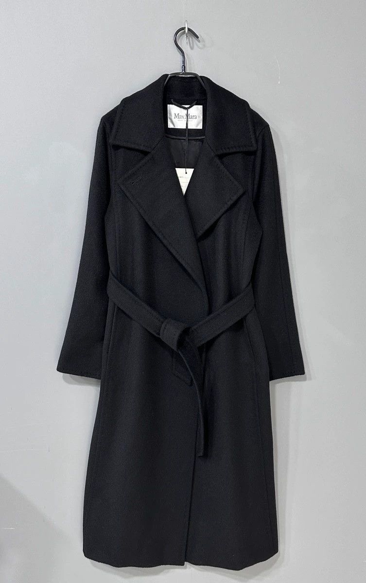 Max Mara Max Mara Black bathrobe cashmere coat Size XL / US 12-14 / IT 48-50 - 1 Thumbnail
