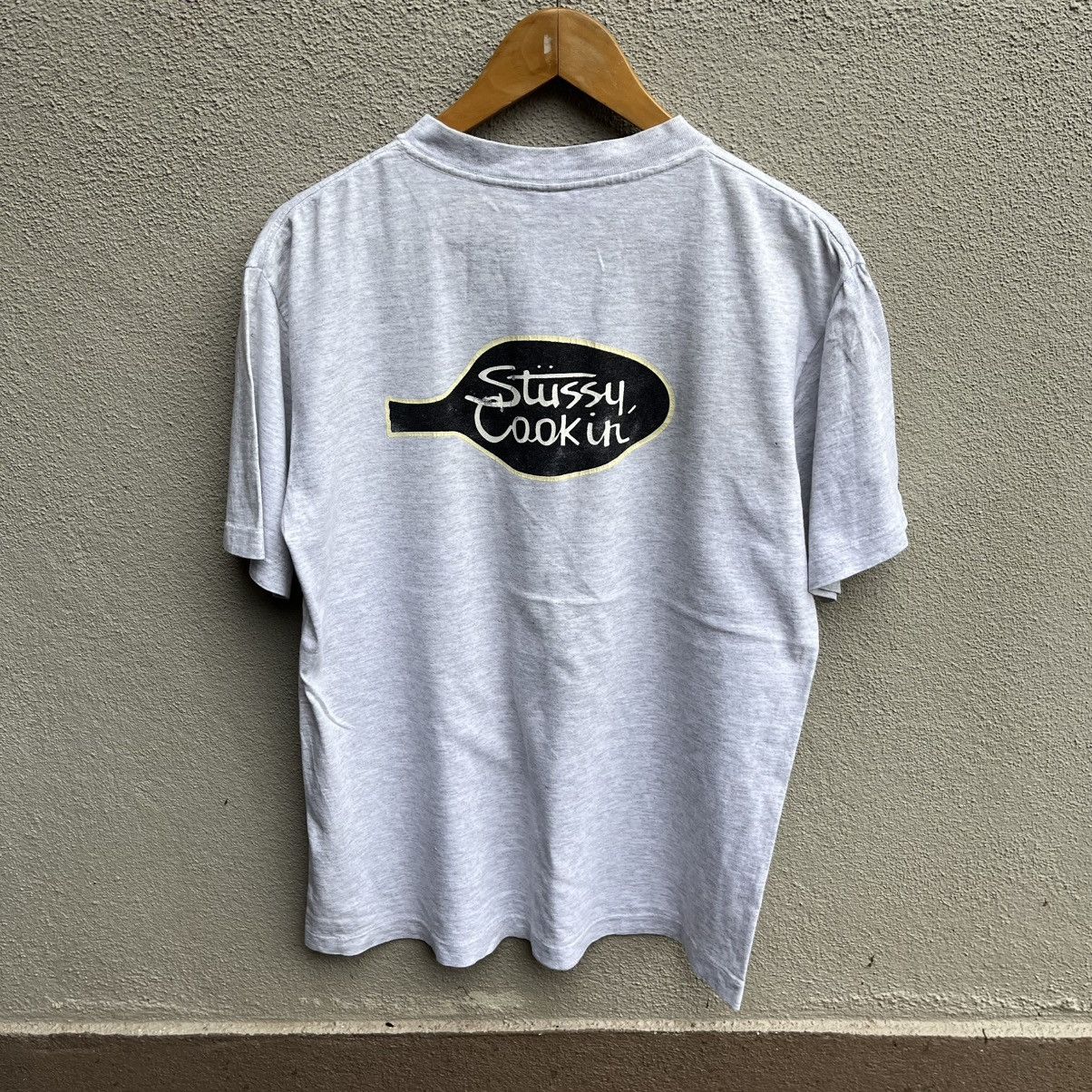 トップス old Stussy STUSSY COOKIN Stussy Vintage 90s STUSSY cookin tee usa | Grailed