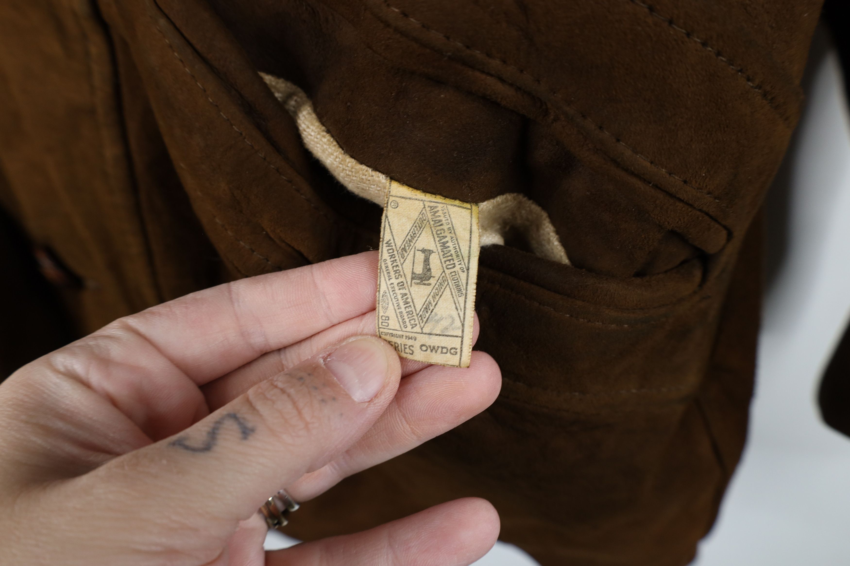 Vintage Vintage 60s Streetwear Suede Leather Rancher Jacket USA Size US XL / EU 56 / 4 - 7 Thumbnail