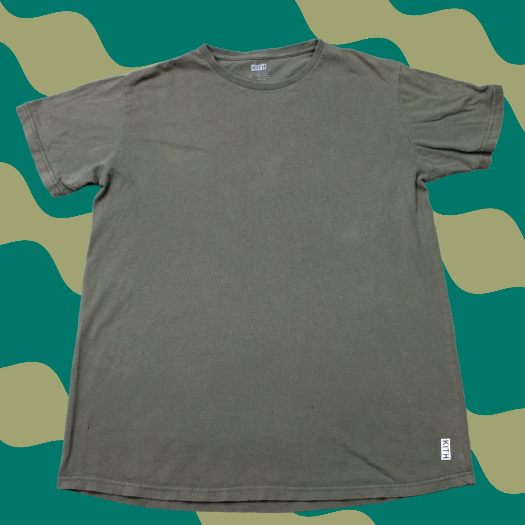Kith KITH T-Shirt Mens Large Olive Green 100% Cotton Short Sleeve Crew Neck Solid Casual Preppy Shirt Mens Large Olive Green Size US L / EU 52-54 / 3 - 1 Thumbnail