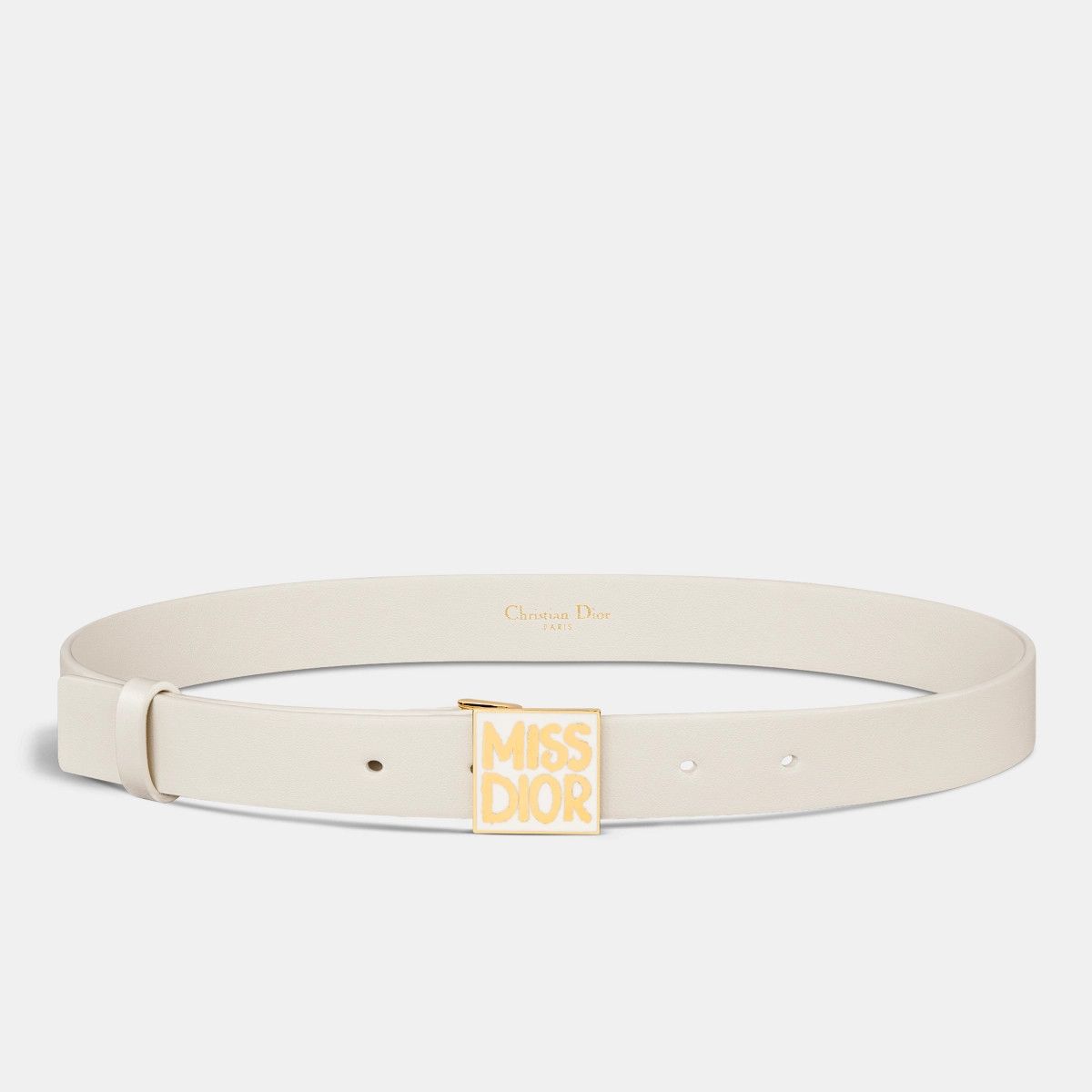 Dior o1bcso1str0126 Size:OS/Miss Dior Graffiti Belt in White Size ONE SIZE - 2 Thumbnail