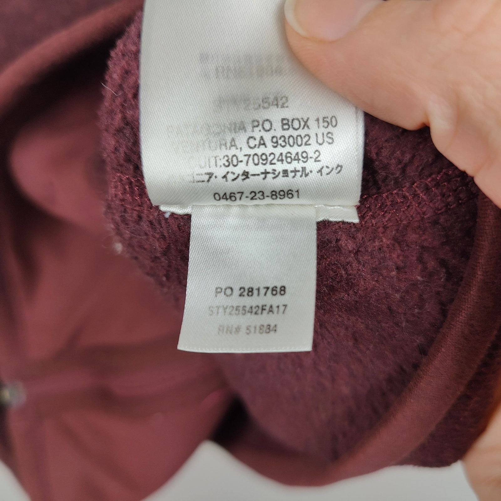 Patagonia Patagonia Better Sweater Womens Small Burgundy Size S / US 4 / IT 40 - 9 Thumbnail