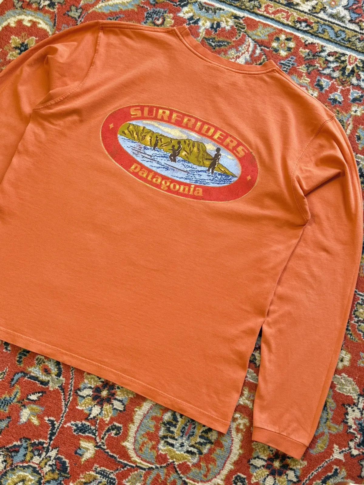 Patagonia × Vintage 90s Vintage Patagonia Surfriders Print Long Sleeve Tee Size US M / EU 48-50 / 2 - 11 Thumbnail