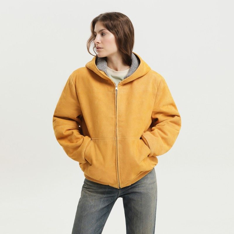 1989 STUDIO 1989 Studio Yellow Suede Hoodie Size M / US 6-8 / IT 42-44 - 1 Thumbnail